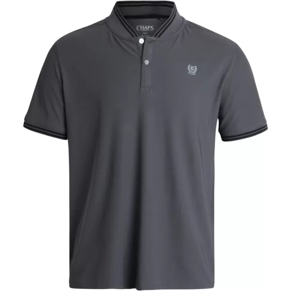 Chaps Mens Golf Shirt - UPF 50+ Lightweight Performance Pique Henley T-Shirt - Dry Fit Short Sleeve Golf Shirt for Men, S-XXL