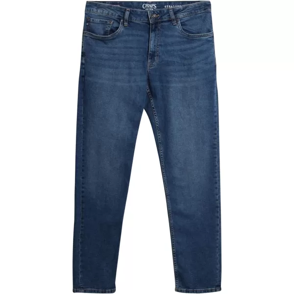 Chaps Men's Jeans - Regular Fit Straight Leg Jeans - Comfort Stretch Denim Jeans for Men
