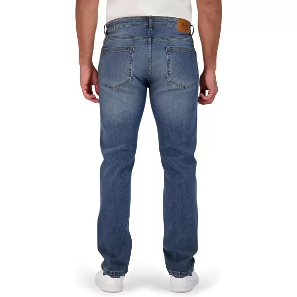 Chaps Men's Jeans - Straight Leg Comfort Stretch Denim Jeans - Regular Slim Fit Jeans for Men