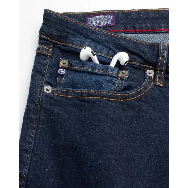 Chaps Men's Jeans - Straight Leg Comfort Stretch Denim Jeans - Regular Slim Fit Jeans for Men