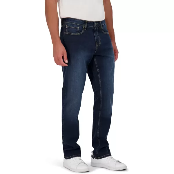 Chaps Men's Jeans - Straight Leg Comfort Stretch Denim Jeans - Regular Slim Fit Jeans for Men