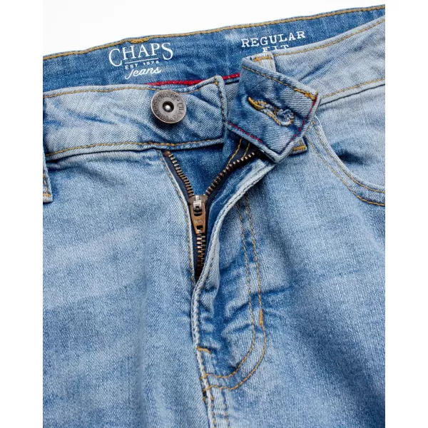Chaps Men's Jeans - Straight Leg Comfort Stretch Denim Jeans - Regular Slim Fit Jeans for Men