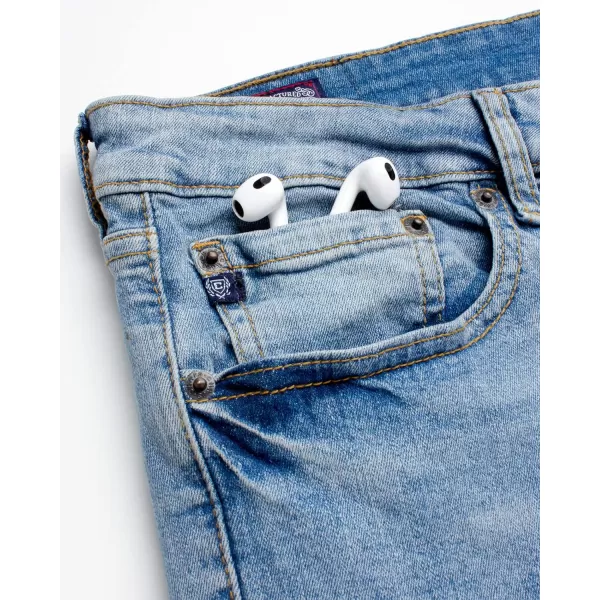 Chaps Men's Jeans - Straight Leg Comfort Stretch Denim Jeans - Regular Slim Fit Jeans for Men