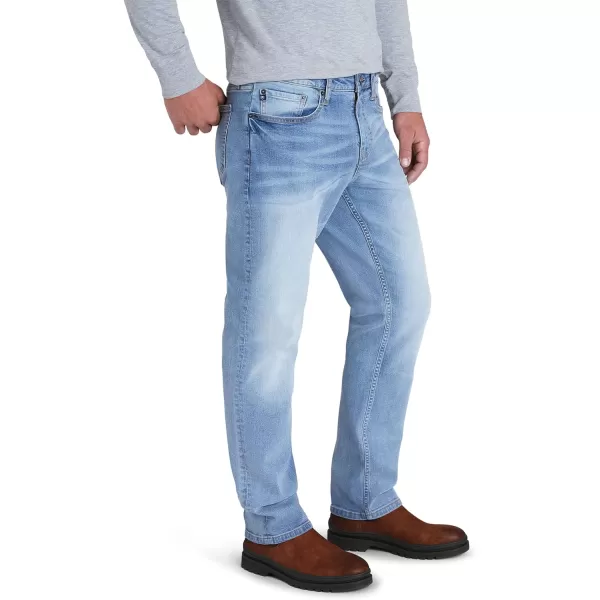 Chaps Men's Jeans - Straight Leg Comfort Stretch Denim Jeans - Regular Slim Fit Jeans for Men