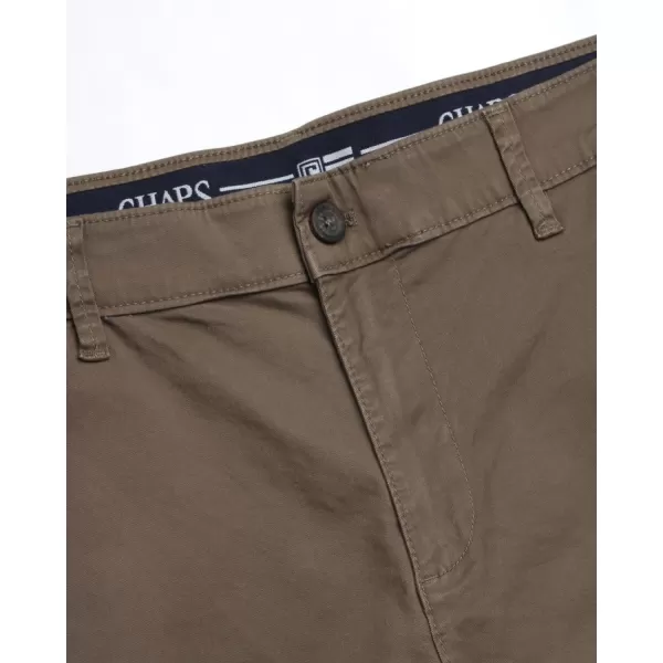 Chaps Men's Khaki Pants - Slim Fit Comfort Stretch Cotton Pant - Casual Chinos with Flex Waistband for Men