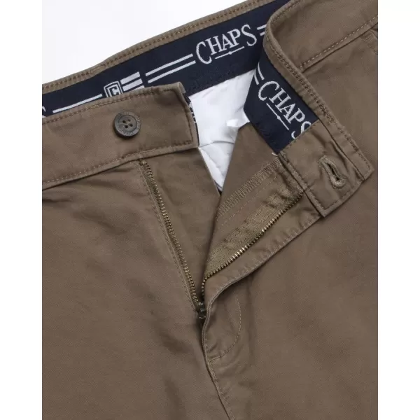 Chaps Men's Khaki Pants - Slim Fit Comfort Stretch Cotton Pant - Casual Chinos with Flex Waistband for Men