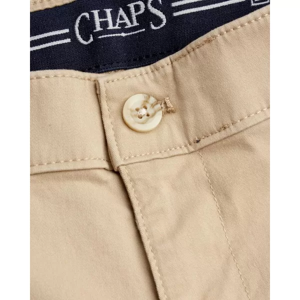 Chaps Men's Khaki Pants - Slim Fit Comfort Stretch Cotton Pant - Casual Chinos with Flex Waistband for Men