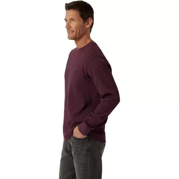 Chaps Men's Long Sleeve Shirt - Casual Thermal Crewneck Shirt - Waffle Knit Shirt for Men 