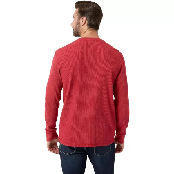 Chaps Men's Long Sleeve Shirt - Casual Thermal Crewneck Shirt - Waffle Knit Shirt for Men 
