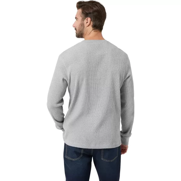 Chaps Men's Long Sleeve Shirt - Casual Thermal Crewneck Shirt - Waffle Knit Shirt for Men 