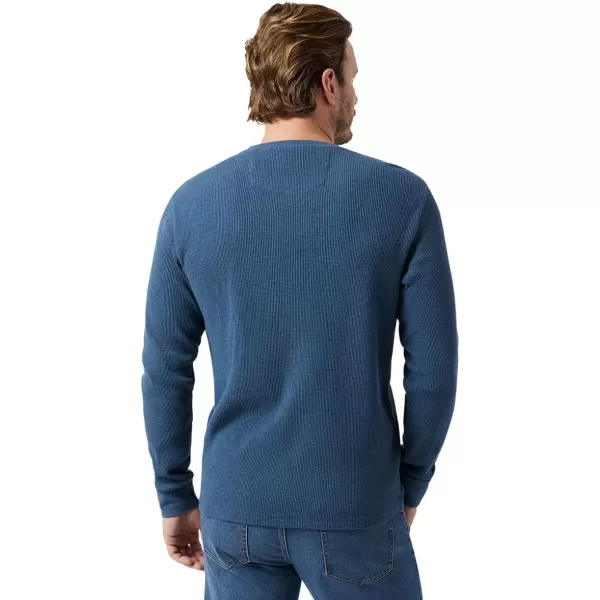 Chaps Men's Long Sleeve Shirt - Casual Thermal Crewneck Shirt - Waffle Knit Shirt for Men 