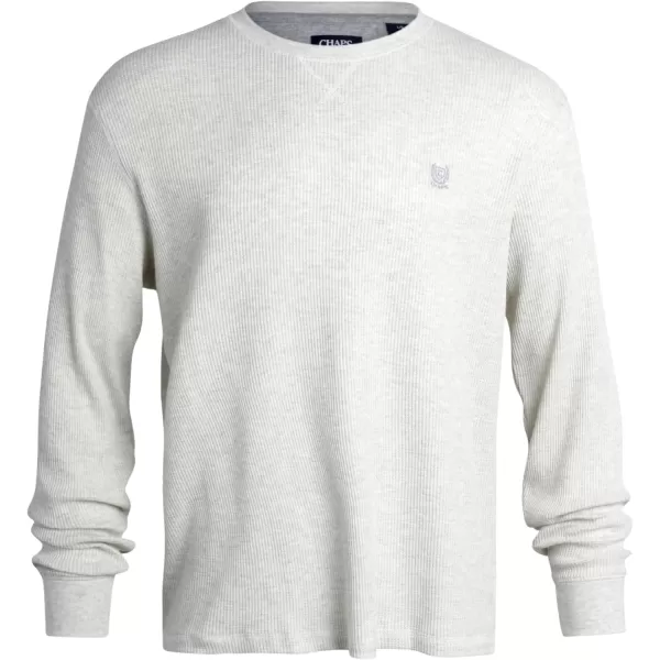 Chaps Men's Long Sleeve Shirt - Casual Thermal Crewneck Shirt - Waffle Knit Shirt for Men 