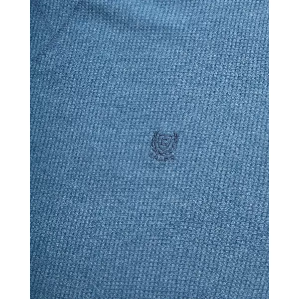 Chaps Men's Long Sleeve Shirt - Casual Thermal Crewneck Shirt - Waffle Knit Shirt for Men 