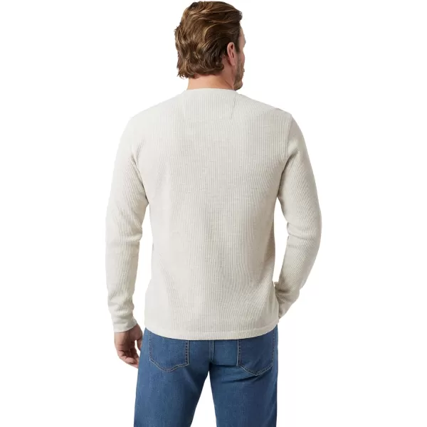 Chaps Men's Long Sleeve Shirt - Casual Thermal Crewneck Shirt - Waffle Knit Shirt for Men 