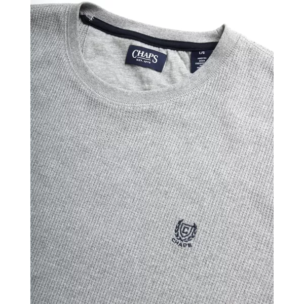 Chaps Men's Long Sleeve Shirt – 2 Pack Casual Thermal Crewneck Shirt - Waffle Knit Shirt for Men 