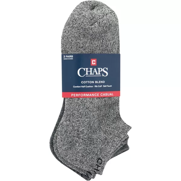 Chaps Men's Marl Low Cut Dress Socks - 3 Pair Pack - Casual Assorted
