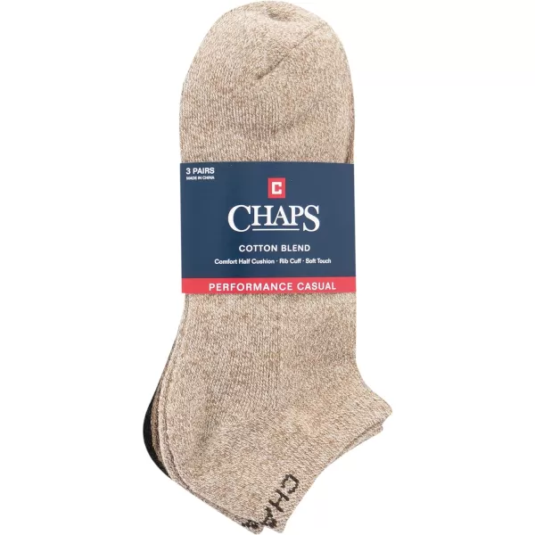 Chaps Men's Marl Low Cut Dress Socks - 3 Pair Pack - Casual Assorted