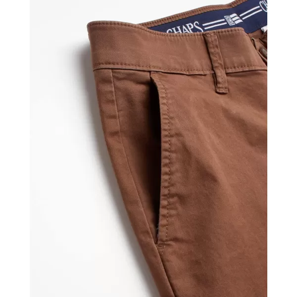Chaps Men’s Pants – 5 Pocket Flex Waistband Straight Fit Pants - Casual Stretch Chino Pants for Men