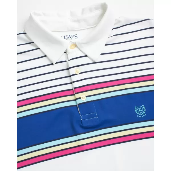 Chaps Men's Polo Shirt - 2 Pack Dry Fit Performance Short Sleeve Golf Polo Shirt for Men 