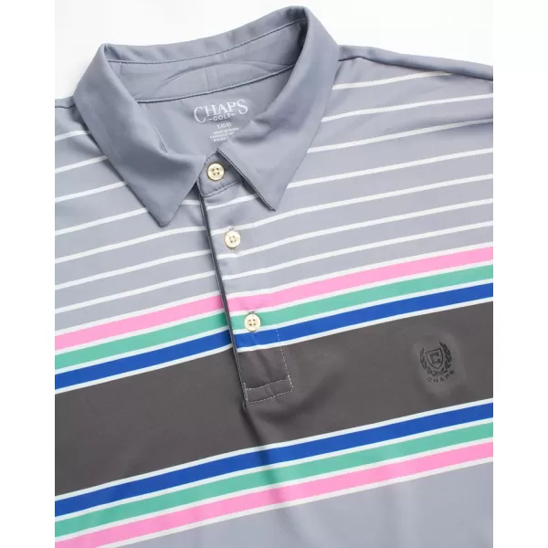 Chaps Men's Polo Shirt - 2 Pack Dry Fit Performance Short Sleeve Golf Polo Shirt for Men 