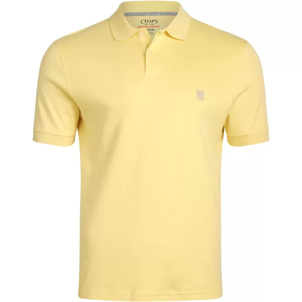 Chaps Men's Polo Shirt - Classic Fit Short Sleeve 2-Button Double Knit Cotton Polo Shirt 
