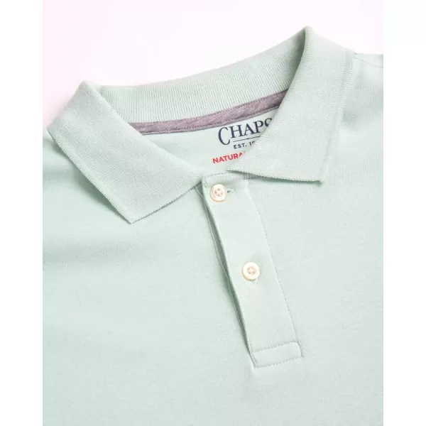 Chaps Men's Polo Shirt - Classic Fit Short Sleeve 2-Button Double Knit Cotton Polo Shirt 