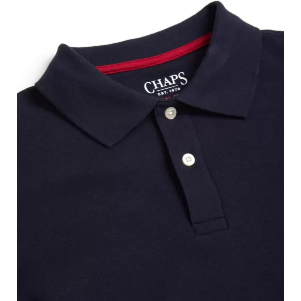 Chaps Men's Polo Shirt - Classic Fit Short Sleeve 2-Button Double Knit Cotton Polo Shirt 