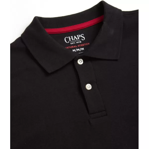Chaps Men's Polo Shirt - Classic Fit Short Sleeve 2-Button Double Knit Cotton Polo Shirt 