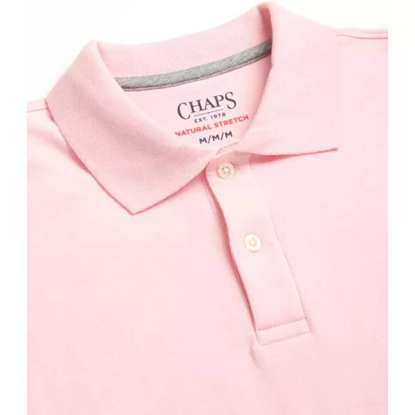 Chaps Men's Polo Shirt - Classic Fit Short Sleeve 2-Button Double Knit Cotton Polo Shirt 