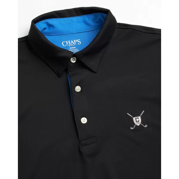 Chaps Men's Polo Shirt - Dry Fit Performance Short Sleeve Golf Polo Shirt for Men 