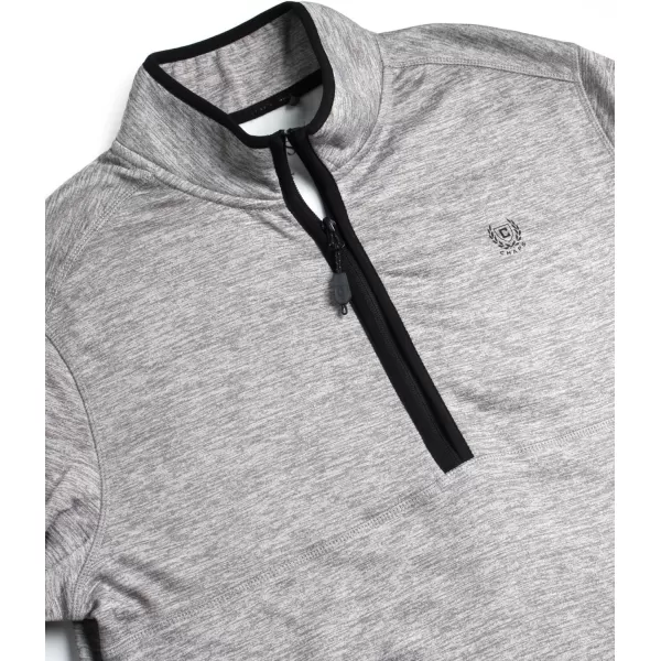 Chaps Men’s Quarter Zip Sweater - UPF 50+ Lightweight Dry Fit Sweater Fleece Golf Pullover for Men 
