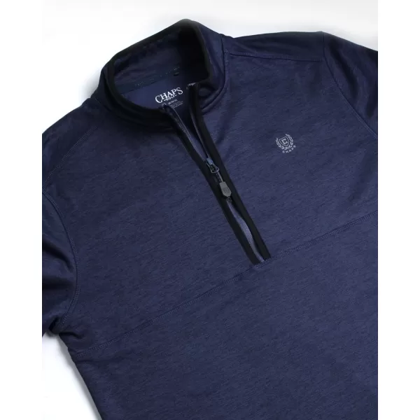 Chaps Men’s Quarter Zip Sweater - UPF 50+ Lightweight Dry Fit Sweater Fleece Golf Pullover for Men 