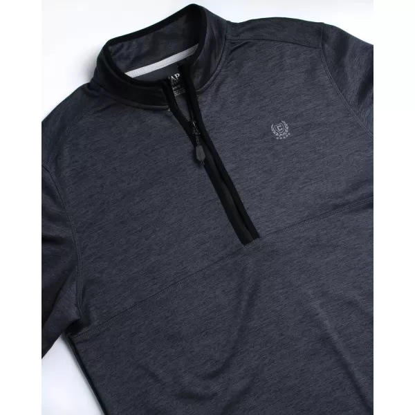 Chaps Men’s Quarter Zip Sweater - UPF 50+ Lightweight Dry Fit Sweater Fleece Golf Pullover for Men 