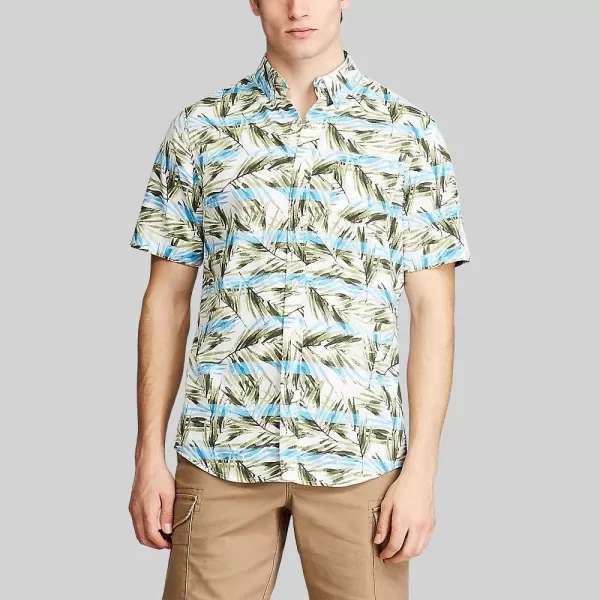 Chaps Men's Regular-fit Short Sleeve Wrinkle Resistant Sportshirt 