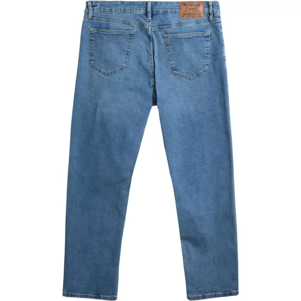 Chaps Men's Relaxed Fit Jeans - Straight Leg Stretch Comfort Denim Jeans for Men
