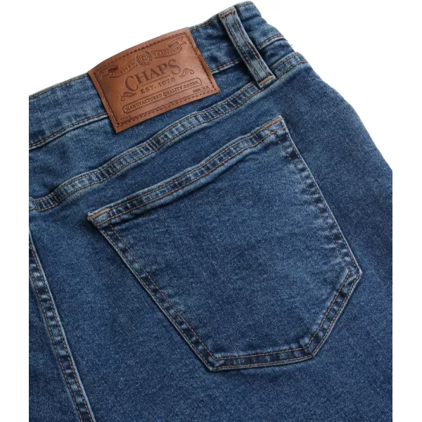 Chaps Men's Relaxed Fit Jeans - Straight Leg Stretch Comfort Denim Jeans for Men