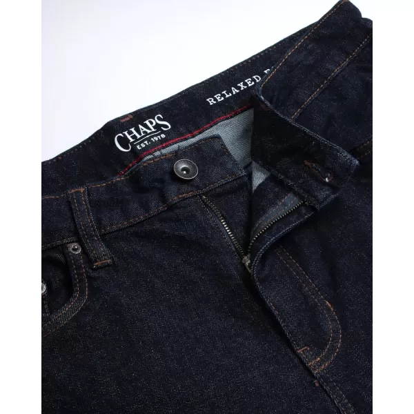 Chaps Men's Relaxed Fit Jeans - Straight Leg Stretch Comfort Denim Jeans for Men
