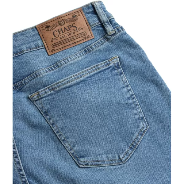Chaps Men's Relaxed Fit Jeans - Straight Leg Stretch Comfort Denim Jeans for Men