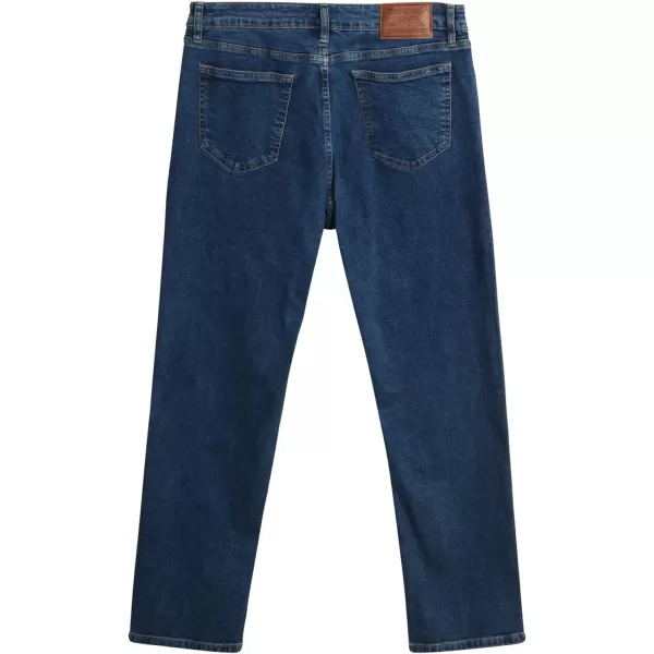 Chaps Men's Relaxed Fit Jeans - Straight Leg Stretch Comfort Denim Jeans for Men