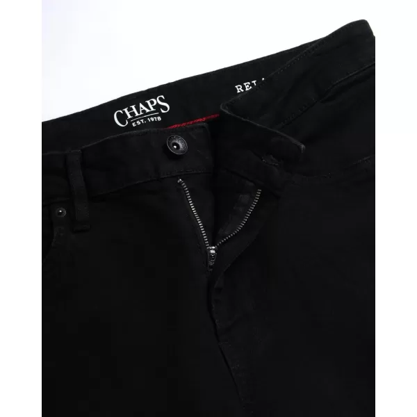 Chaps Men's Relaxed Fit Jeans - Straight Leg Stretch Comfort Denim Jeans for Men