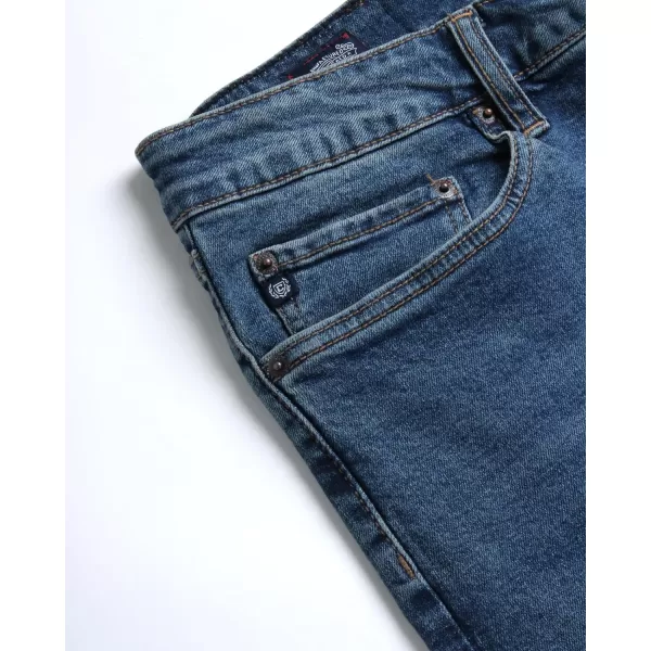 Chaps Men's Relaxed Fit Jeans - Straight Leg Stretch Comfort Denim Jeans for Men