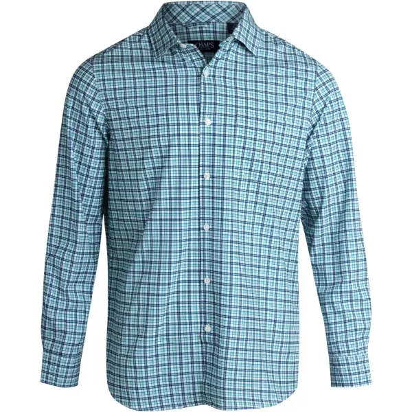 Chaps Men's Shirt - Classic Fit Button Down Long Sleeve Shirt - Wrinkle Resistant Casual Woven Shirt for Men 