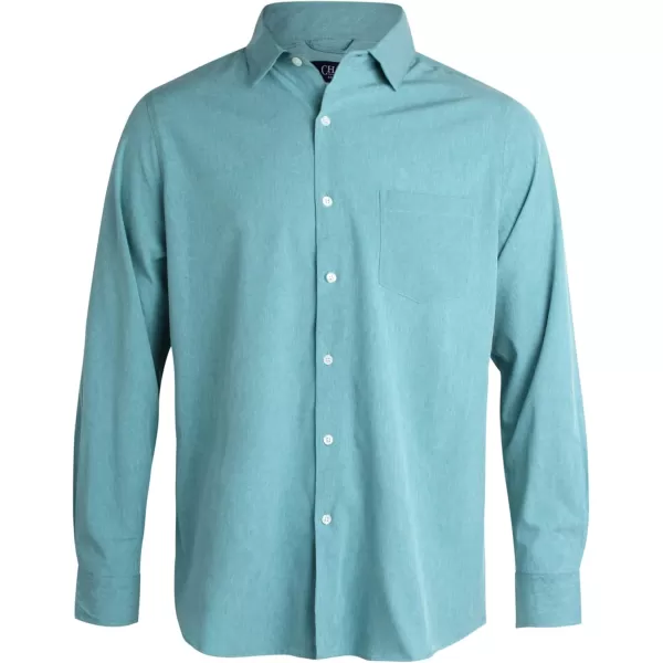 Chaps Men's Shirt - Classic Fit Button Down Long Sleeve Shirt - Wrinkle Resistant Casual Woven Shirt for Men 