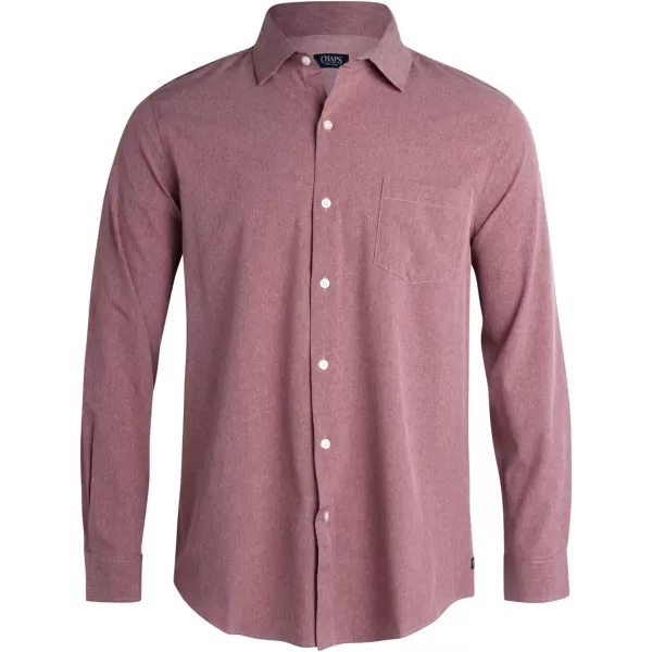 Chaps Men's Shirt - Classic Fit Button Down Long Sleeve Shirt - Wrinkle Resistant Casual Woven Shirt for Men 