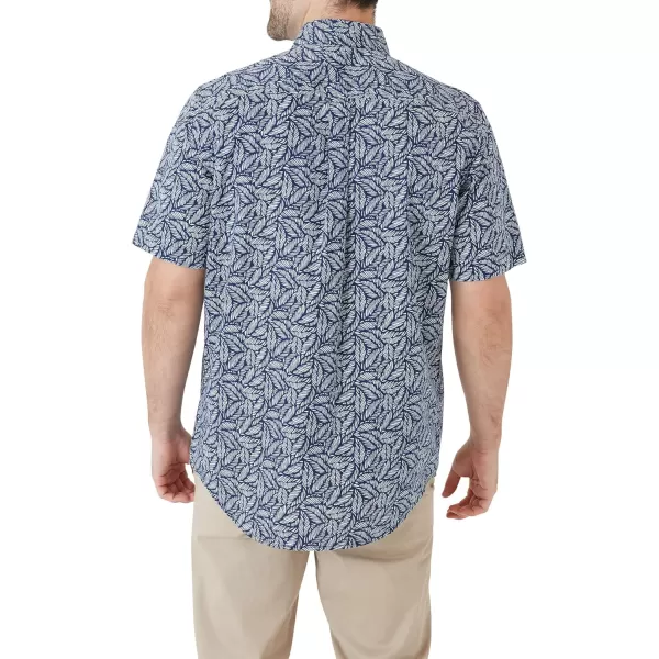 Chaps Men's Shirt - Classic Fit Short Sleeve Button Down Collared Shirt 