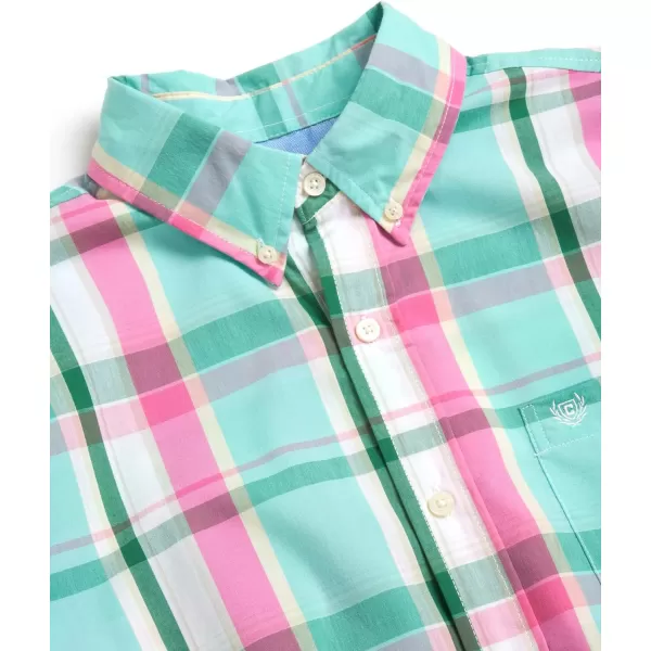 Chaps Men's Shirt - Classic Fit Short Sleeve Button Down Collared Shirt 