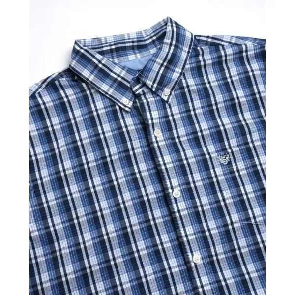 Chaps Men's Shirt - Classic Fit Short Sleeve Button Down Collared Shirt 