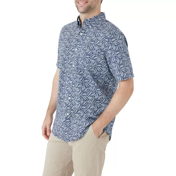 Chaps Men's Shirt - Classic Fit Short Sleeve Button Down Collared Shirt 