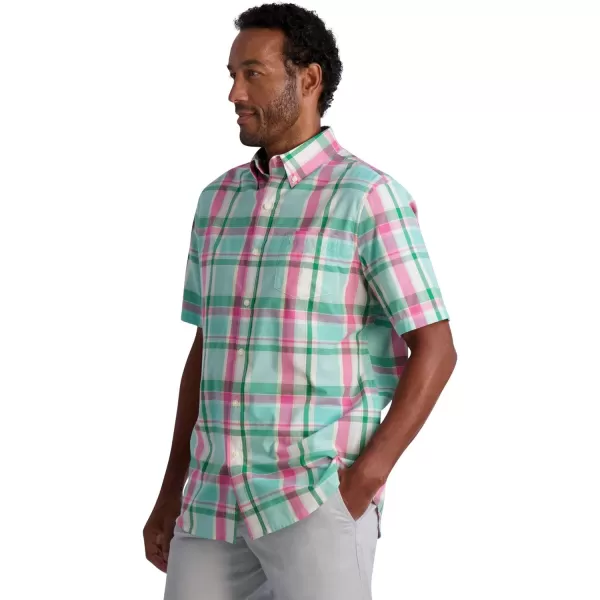 Chaps Men's Shirt - Classic Fit Short Sleeve Button Down Collared Shirt 