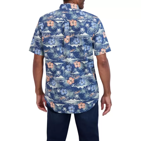 Chaps Men's Shirt - Classic Fit Short Sleeve Button Down Collared Shirt 